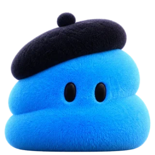 blue in a beret
