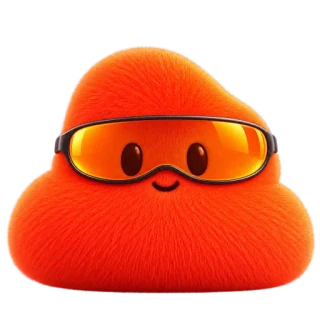 neon orange in amber shades