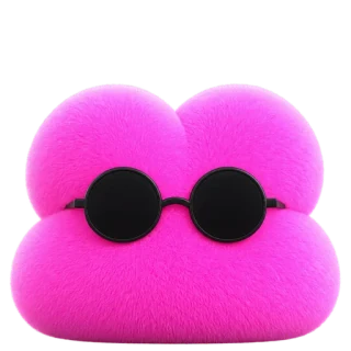 pink with sunglasses