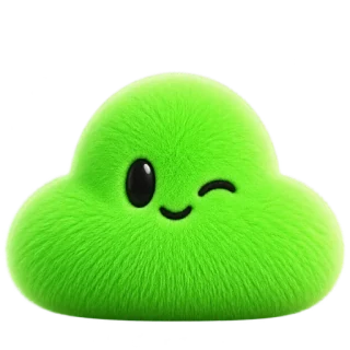 spring green, winking
